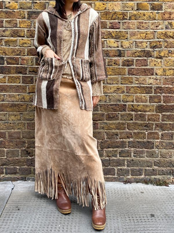 1970s Handwoven Baja Hoodie - Image 3