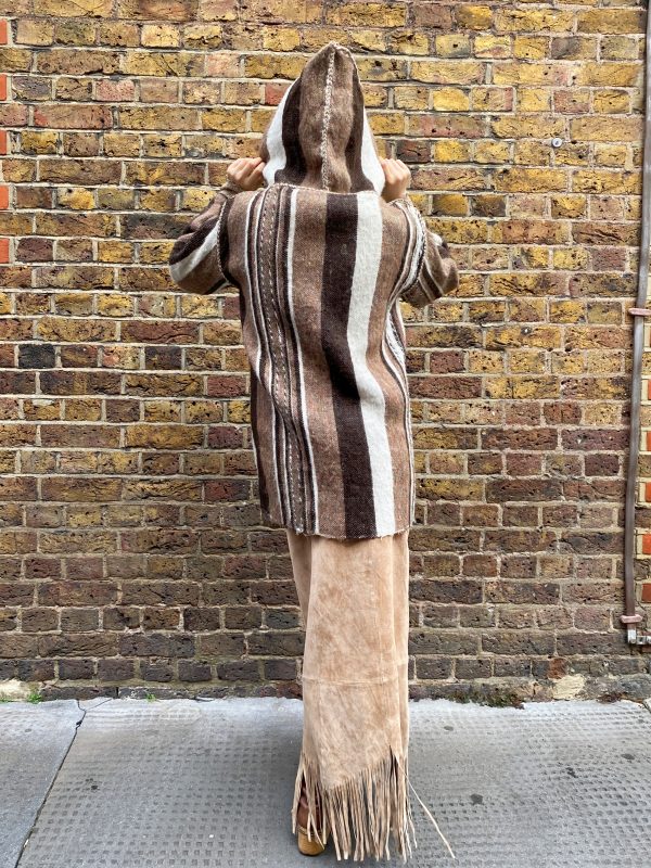 1970s Handwoven Baja Hoodie - Image 5