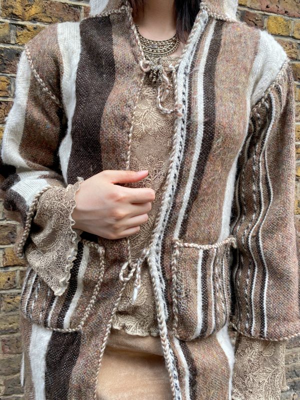1970s Handwoven Baja Hoodie - Image 8