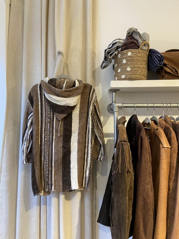 1970s Handwoven Baja Hoodie - Image 9