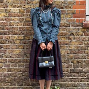 late 1970s Victorian revival blouse front