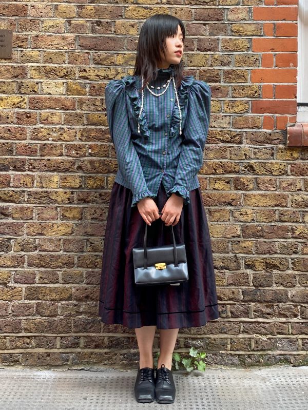 late 1970s Victorian revival blouse front