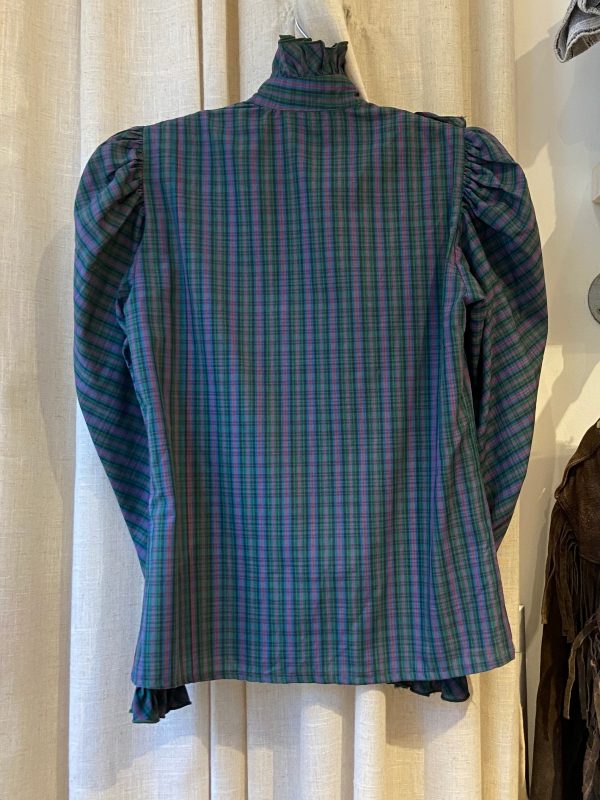 Victorian revival blouse back with pintucks