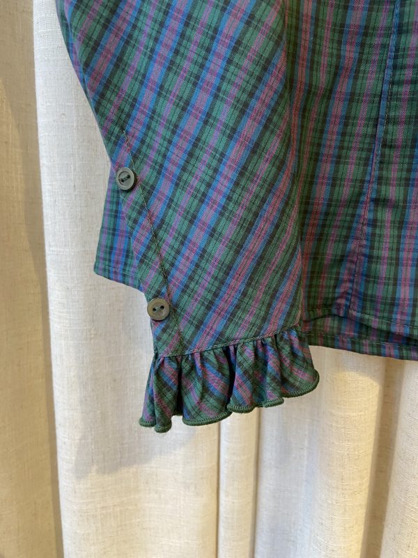 bishop sleeve on prairie-style blouse