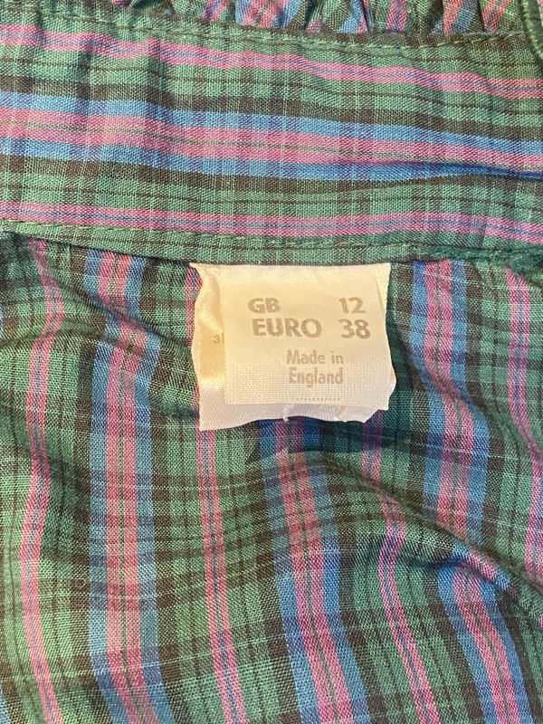 vintage blouse made in the UK late 1970s
