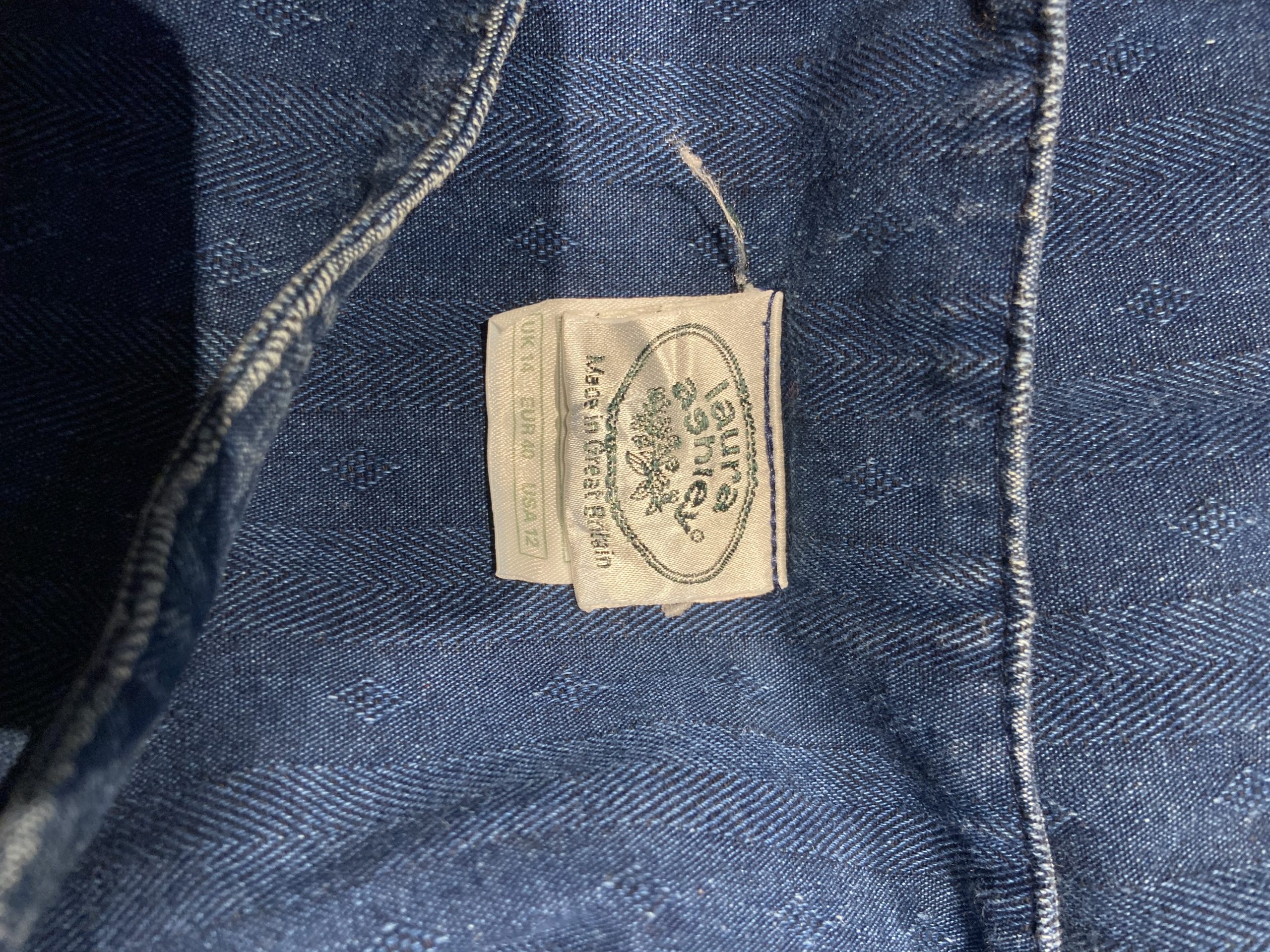 1980s Laura Ashley Denim Pinafore Dress 13 - Gong Nong Bing Vintage 1980s Laura Ashley Denim Pinafore Dress - Image 13