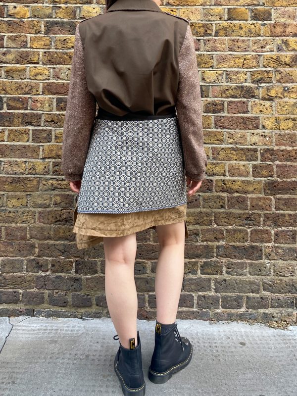 back detail of Quelrayn mid-1970s utility jacket