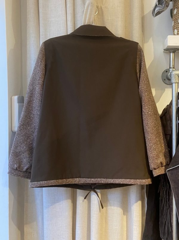 back detail of Quelrayn mid-1970s utility jacket