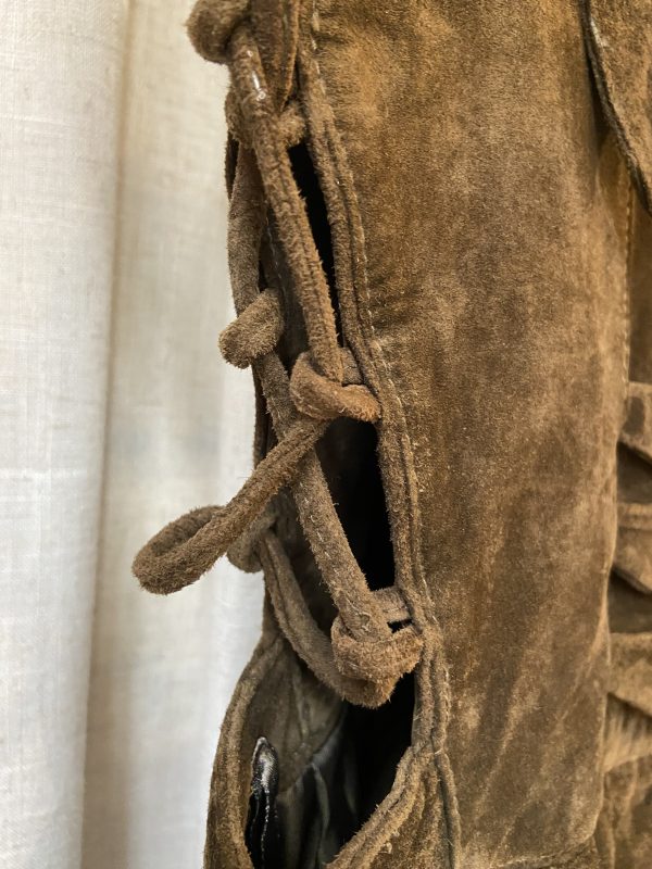 1980s Bavarian Suede Dress - Image 11
