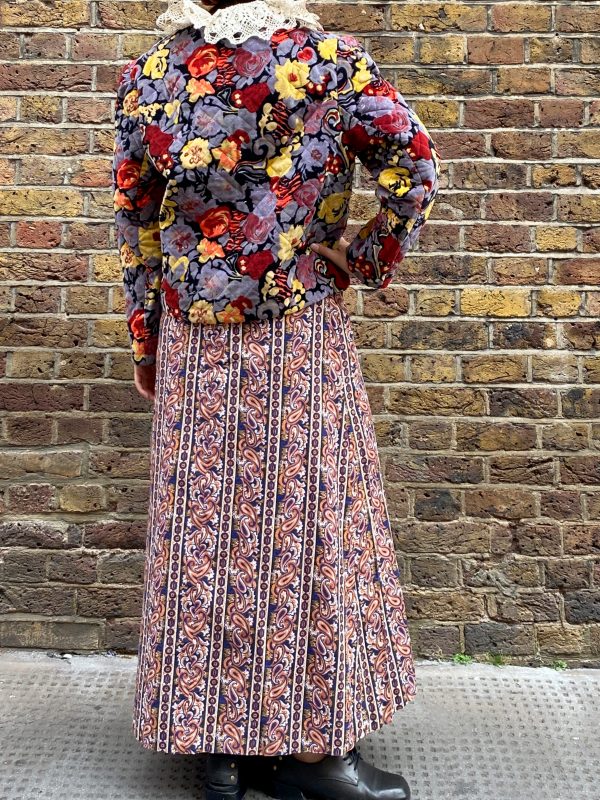 1980s Lace Linen Blouse - Image 10