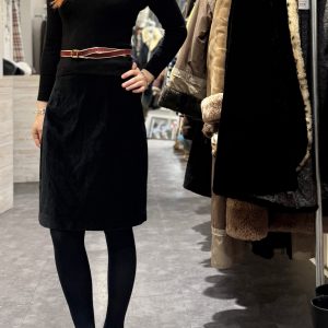 Vintage Gucci ribbed knit top with square neckline