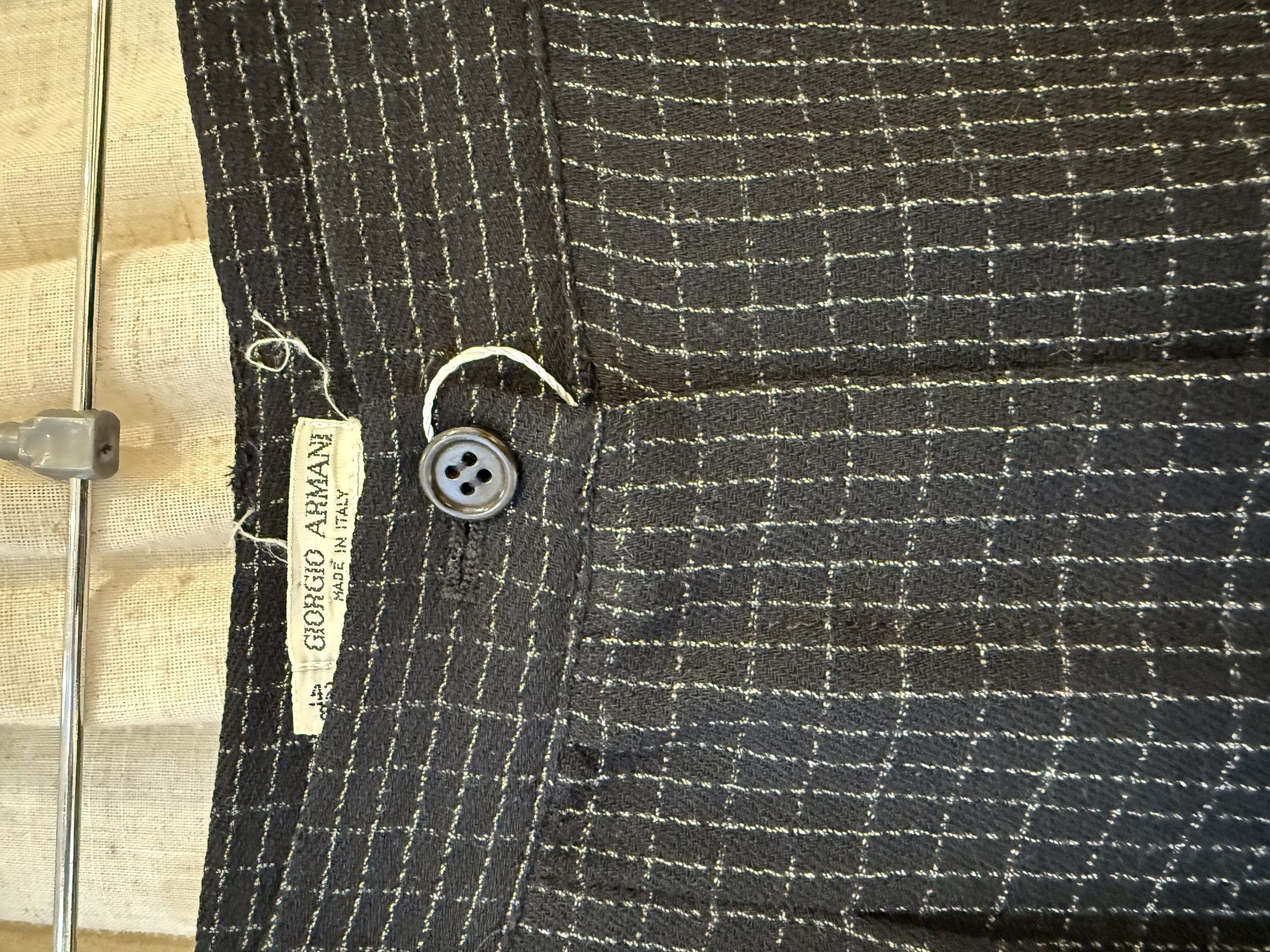 1990s Giorgio Armani Wool Suit – Powerful Minimalist Italian Tailoring 12 - Gong Nong Bing Vintage 1990s Armani high-waisted pleated wool trousers